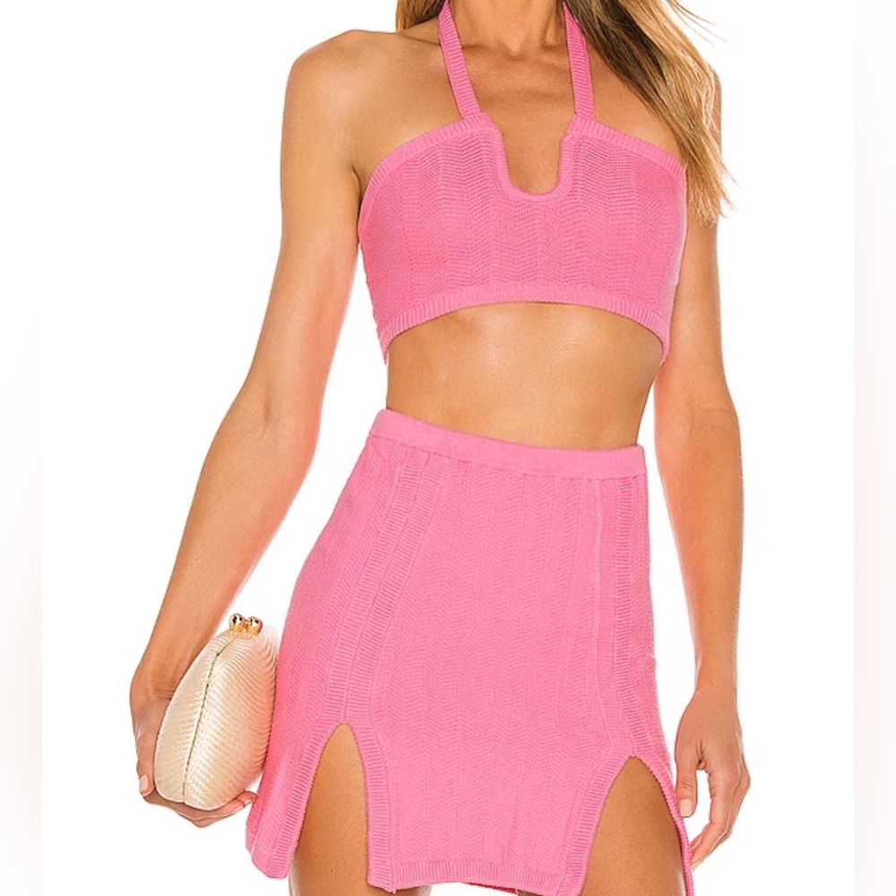 Revolve Camila Coelho‎ Collection Marlena Skirt in Pink Size Small